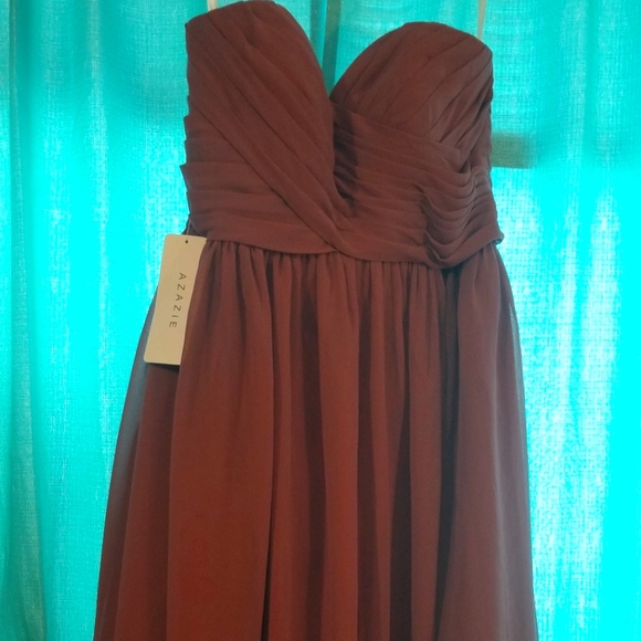Azazie Dresses & Skirts - Azazie Heidi Bridesmaids dress (desert rose) custom size